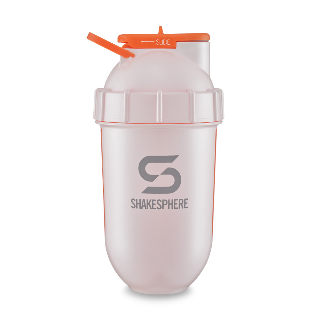 ShakeSphere Tumbler View Pearl White/Orange Window