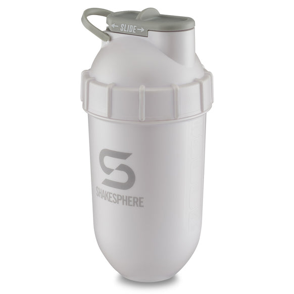 ShakeSphere Tumbler Original Pearl White/Grey Logo