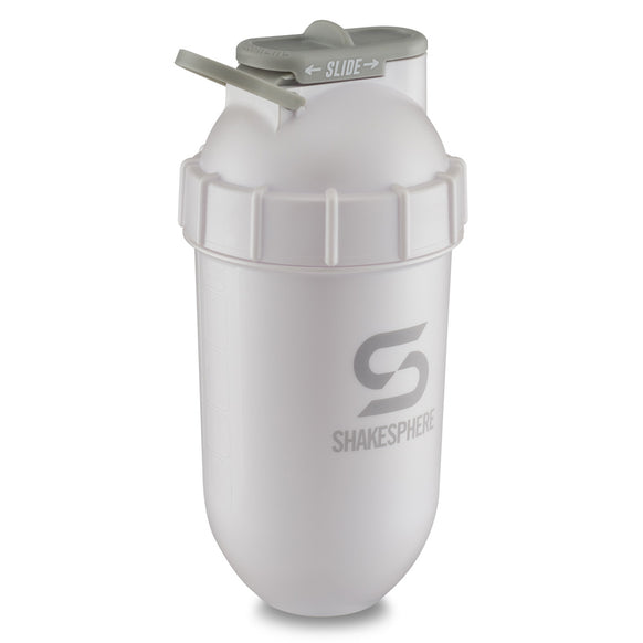 ShakeSphere Tumbler Original Pearl White/Grey Logo