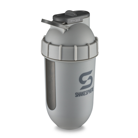 ShakeSphere Tumbler View Matte Grey/Grey Logo/Black Window