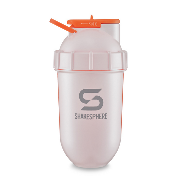 ShakeSphere Tumbler View Pearl White/Orange Window